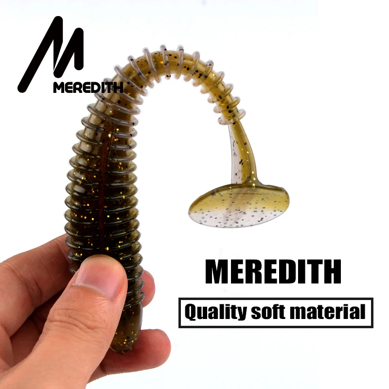 От магазина Meredith 6 шт. 7 1 "трубка Мягкая наживка с длинным шлейфом для рыболовная