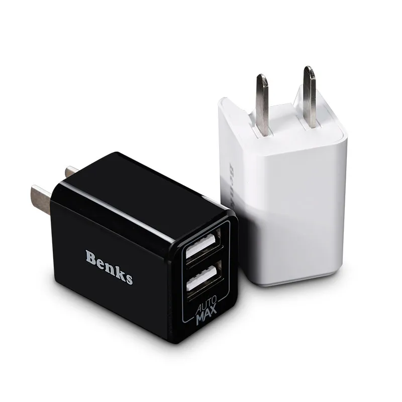 Портативное зарядное устройство для телефона с двумя usb-портами 2.4A быстрое