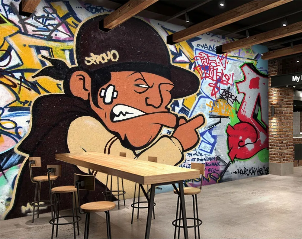 

[Self-Adhesive] 3D Graffiti Bad Boy 005 Wall Paper mural Wall Print Decal Wall Murals