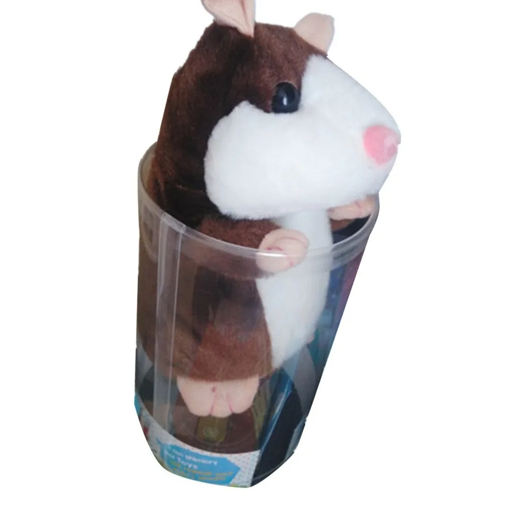 15 см милый говорящий хомяк звук Запись повторная чучело плюшевое животное Kawaii