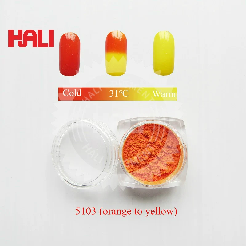 Двухцветный термохромный пигмент чувствительный к температуре