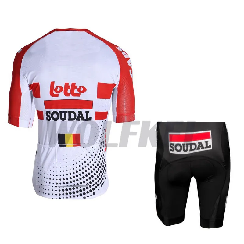 Лето 2019 Lotto Soudal Pro Team Велоспорт Джерси нагрудник шорты комплект горный велосипед