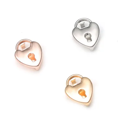 Legenstar серебро розовое золото проложить маленькие Ключи сердце ползунки амулеты