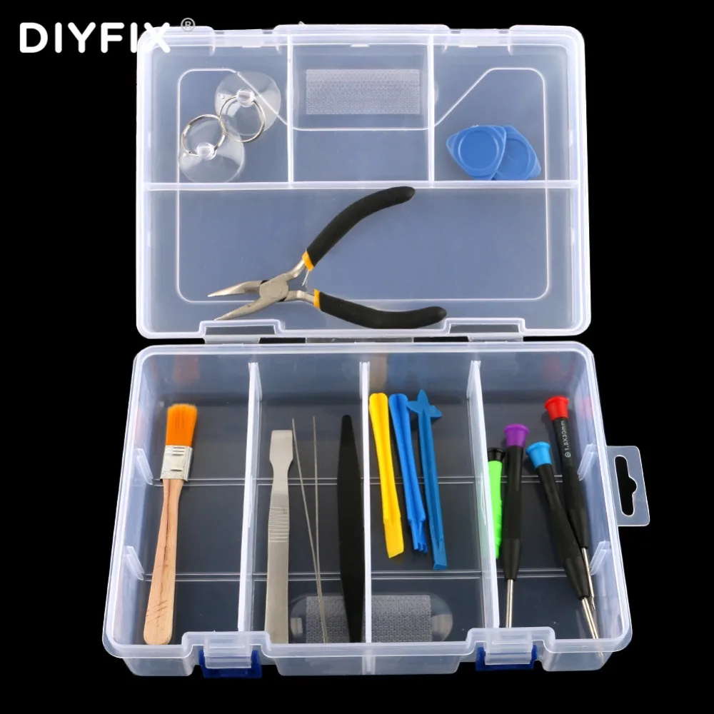 DIYFIX портативный ящик для хранения ювелирных инструментов контейнер электронных