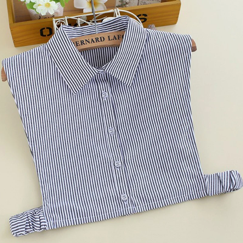 

Decorative Korean wild Office Lady shirt collar Sweater retro collier femme Cotton shirt wild decorative fake collar white