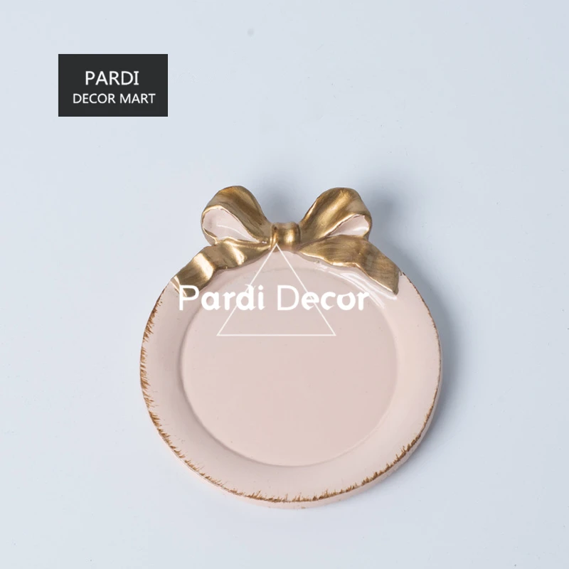 Горячая Распродажа итальянский стиль ретро бант тарелка торт десерт фрукты 1