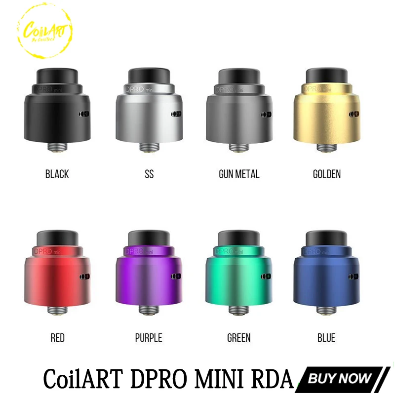 Оригинал coilart DPRO MINI RDA Tank 22 мм однокатаная безпочвенная Дека 510 резьба MTL vape tank