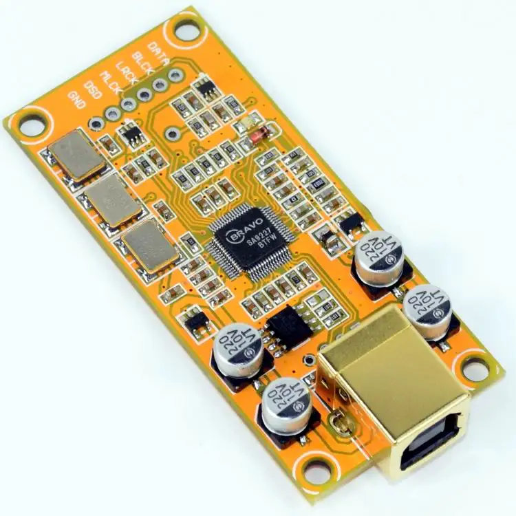 YJ00401-SA9227 384K 32 бит DAC дочерняя карта Поддержка DSD256, выход можно выбрать родные или dop(Италия дочь карты того же размера