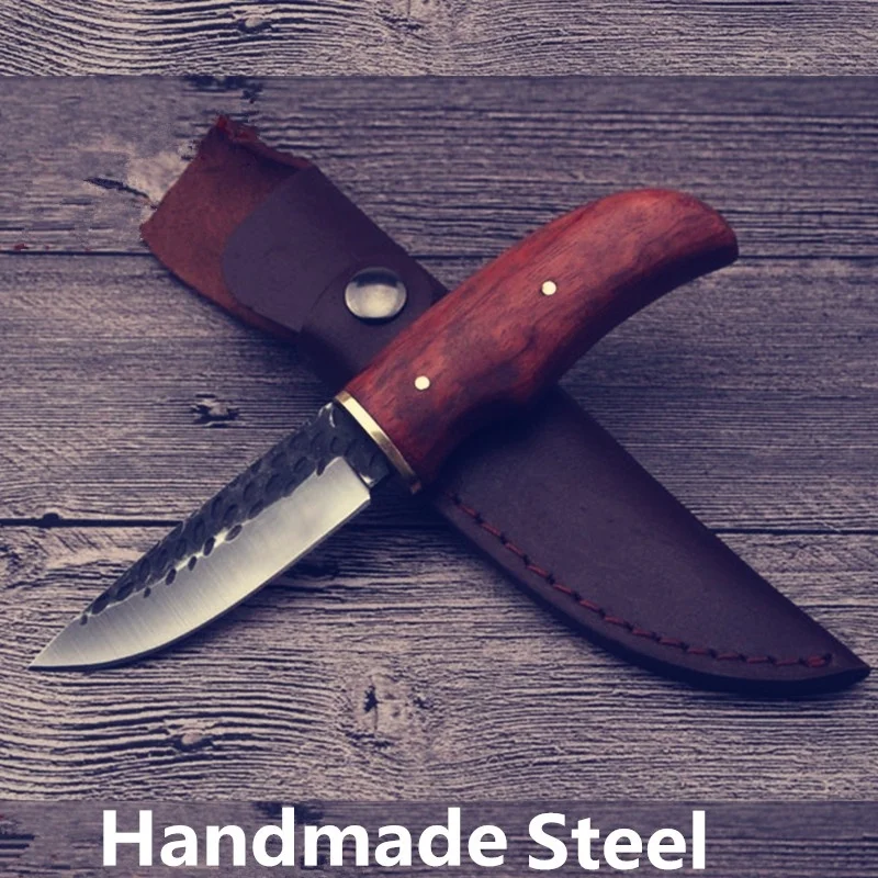 Top Quality Fixed Blade Hunting Knife Outdoor Survival Camping High Carbon Steel Tactical Pocket | Инструменты