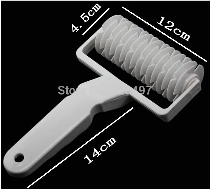 Большой пластиковый нож в сетку роликовый для печенья пиццы пирога коры