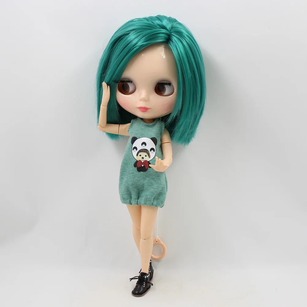 Ледяной DBS Blyth кукольные 1/6 bjd красивый загадочный зеленый прямые волосы на
