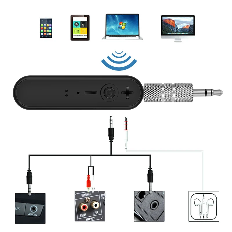 Bluetooth-ресивер наушники AUX аудио 3 5 мм стерео Muisc беспроводные приемники для