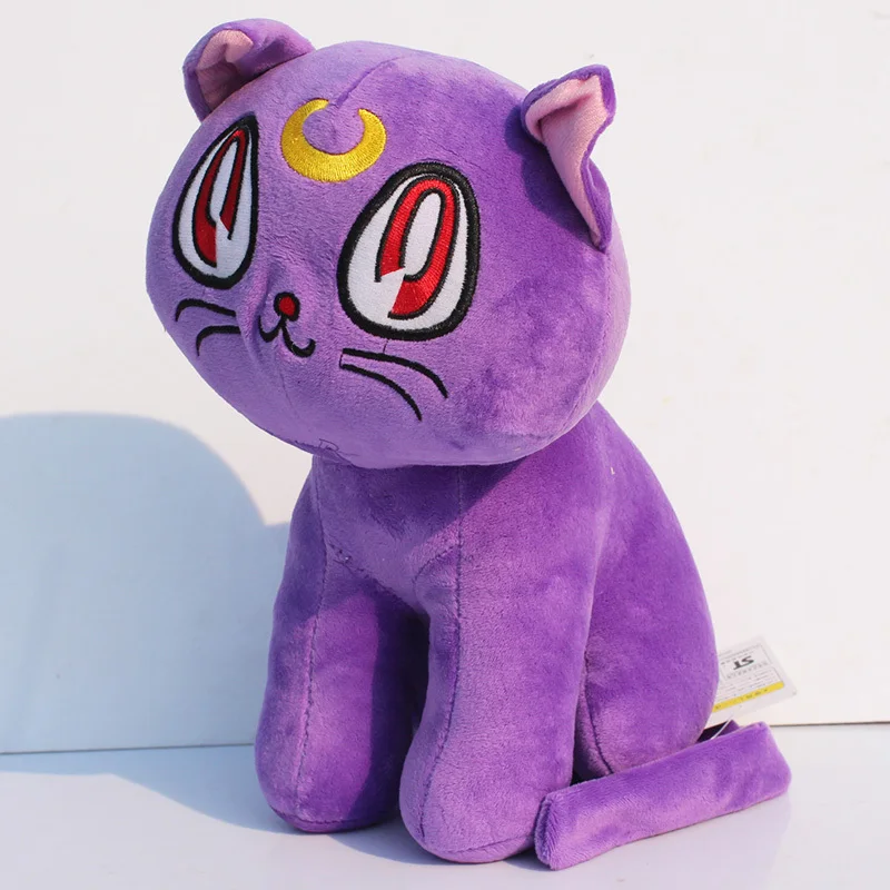 Кошка Luna фиолетовая плюшевая мягкая кукла Аниме 12 дюймов 30 см|toy soft|stuffed animalanimal doll |