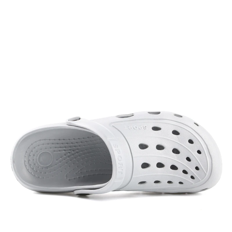 POOLOOP Slip On Spring Mens Sandals Lightweight Garden Crocus Clogs Casual Beach Water White Men Outdoor Shoes | Обувь