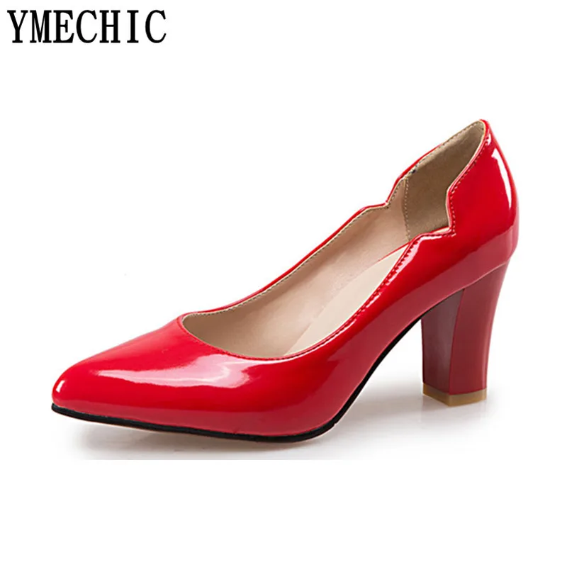 Туфли-лодочки YMECHIC 2018 весенне-летние вечерние офисные женские туфли на высоком