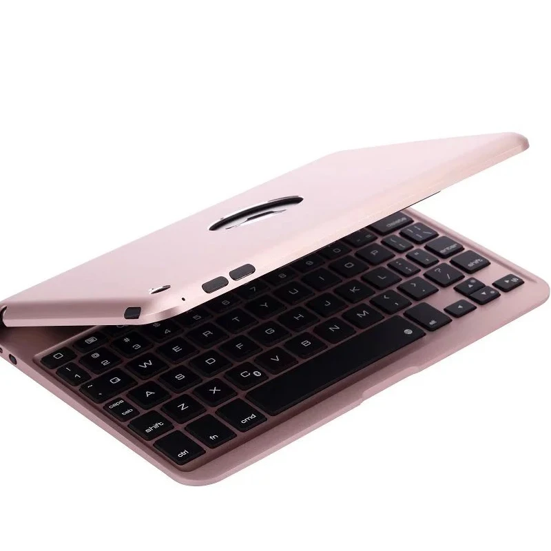 Алюминиевый Чехол для клавиатуры с 7 видов цветов подсветкой и iPad mini 4