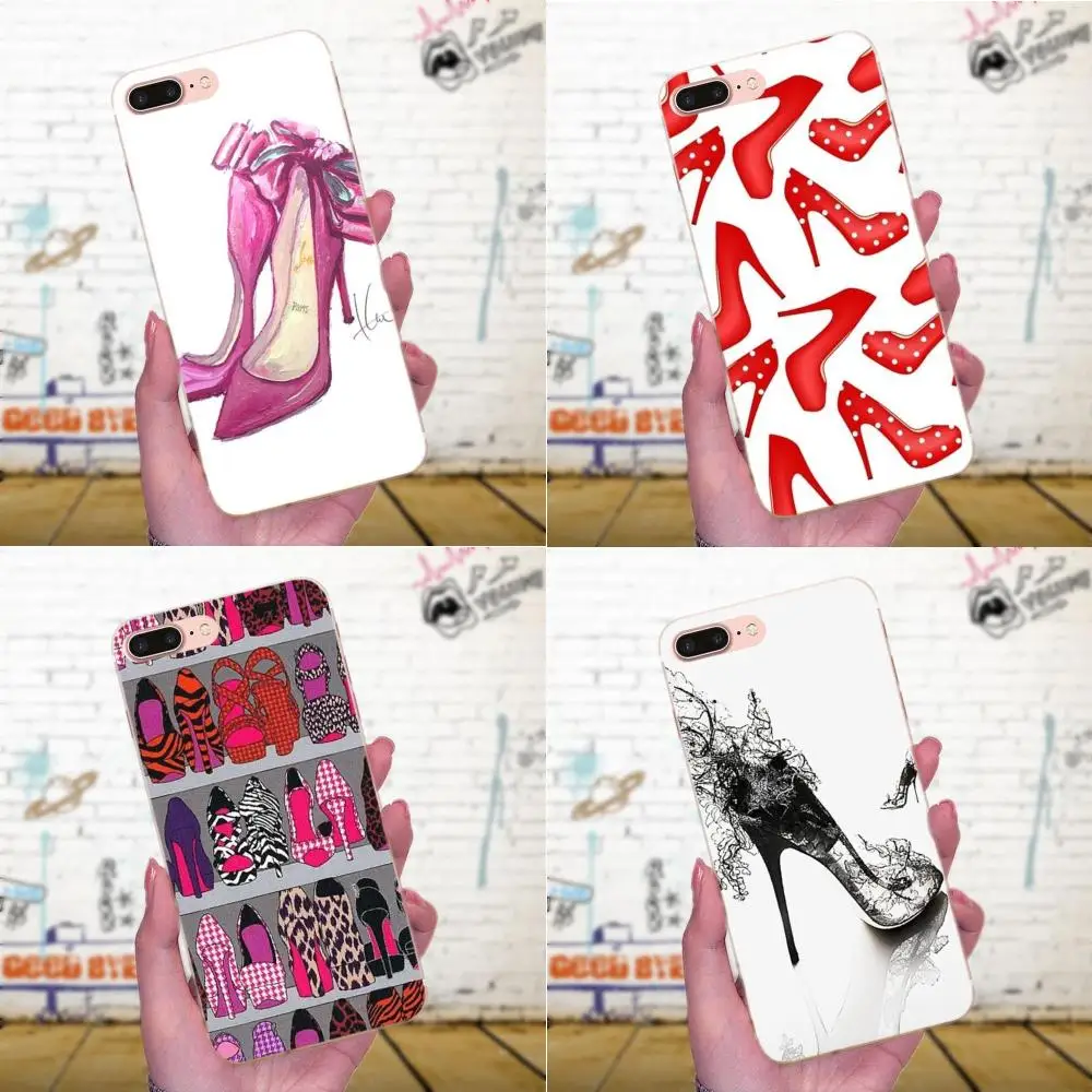 Для Huawei Mate 7 8 9 10 20 P8 P9 P10 P20 P30 Lite Plus Pro 2017 мягкая оригинальная красная обувь из ТПУ на