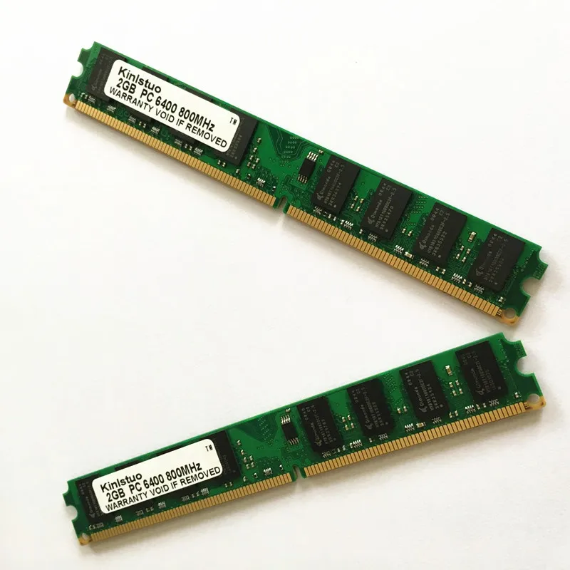 Kinlstuo 4GB(2pcsX2GB) DDR2 2GB Ram 800Mhz PC2-6400U 240Pin 1.8V CL6 Desktop Memory | Компьютеры и офис