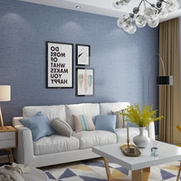 solid color wallpaper blue beige yellow brown color bedroom living room background linen wall paper roll