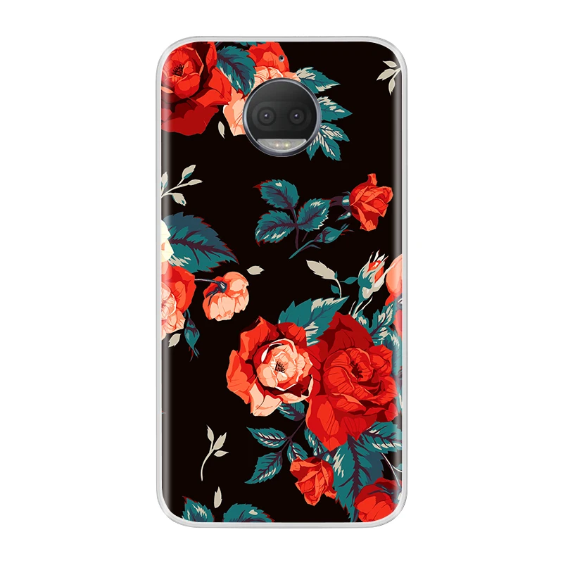 Для Moto G5S чехол, силиконовый мягкий, симпатичный, из ТПУ, с модным цветком, чехол для телефона, для Motorola Moto G5S - Цвет: No.1