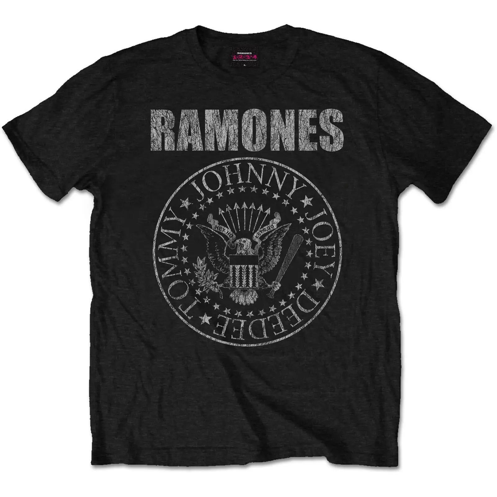 The Ramones панковская футболка проблемных печать новый черный 100% хлопок Размеры SM 2XL