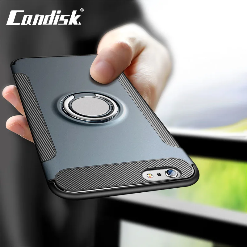 Heavy Duty Protection Anti-knock kickstand Bumper For iPhone X XS Metallic Mobile phone bags Fitted Cases With Finger Ring | Мобильные