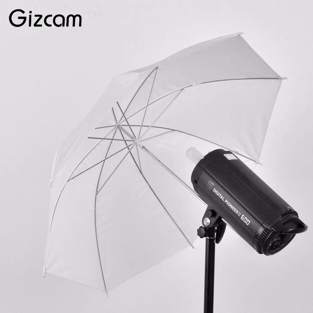 Gizcam 33 дюйма 83 см белая полупрозрачная Фотостудия вспышка для фотоаппарата