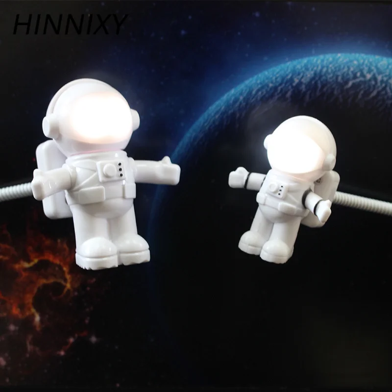 Hinnixy мультяшный светодиодный астронавт ночник USB DC 5V настольная лампа