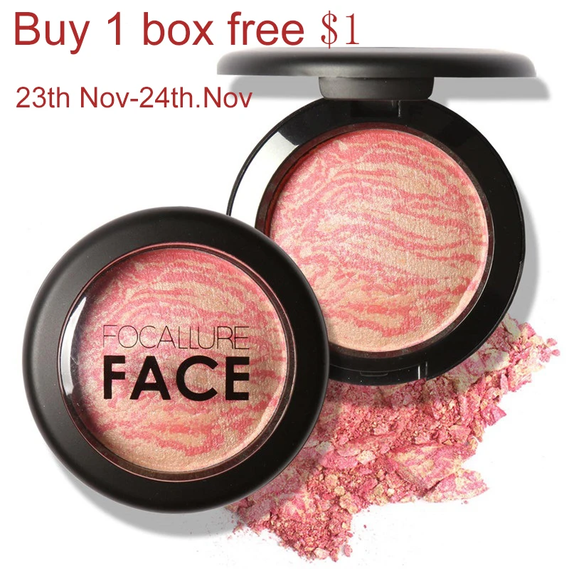 FOCALLURE Макияж Румяна косметическая пудра для лица Bronzer Косметическая натуральная