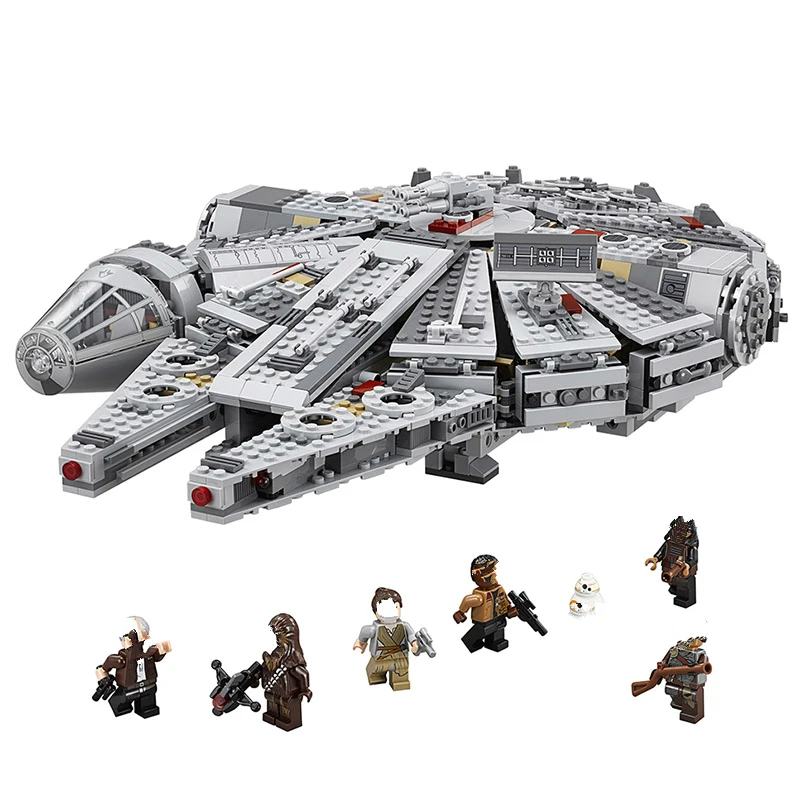 Золотой век «Звездных Войн» X Wing строительные блоки 75105 Звездные войны Хан Solo фигурки Кирпичи Модель игрушки подарок для девочек