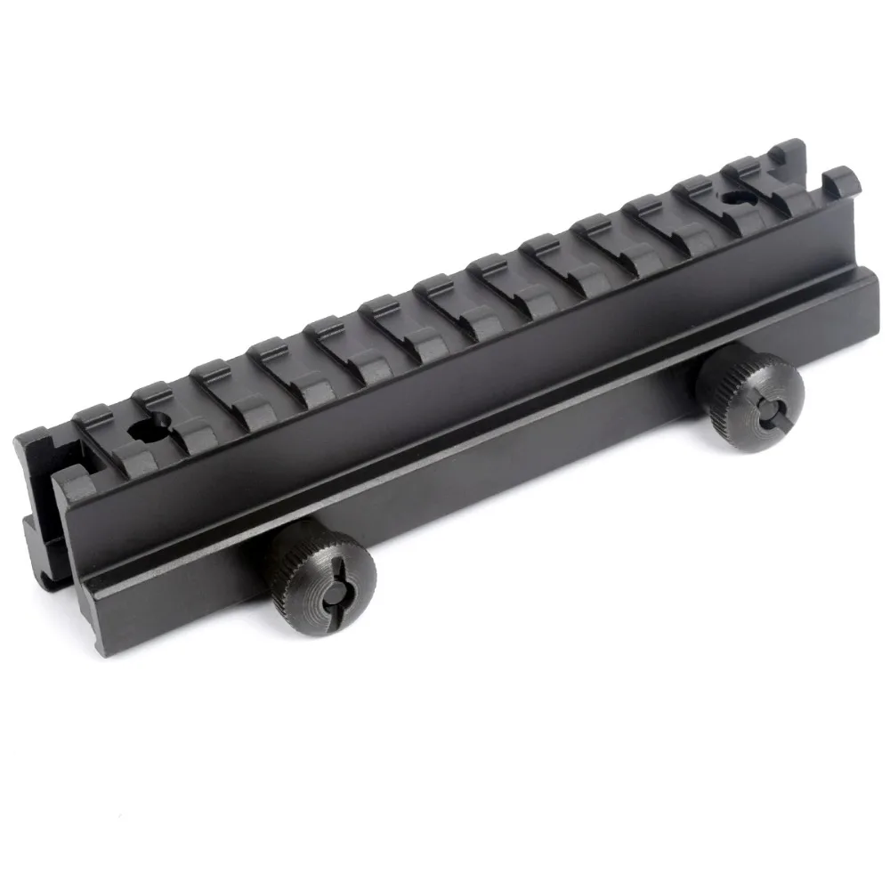 WIPSON AR Riser Mount Weaver Picatinny High Profile See Thru 20 мм с 13 слотами Rail Gun Airsoft Huntin|riser mount|weaver picatinnyweaver