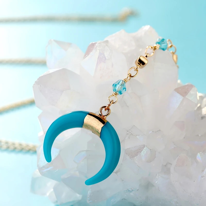 Ожерелье BOJIU Moon Новые Модные женские ювелирные изделия подвеска в виде