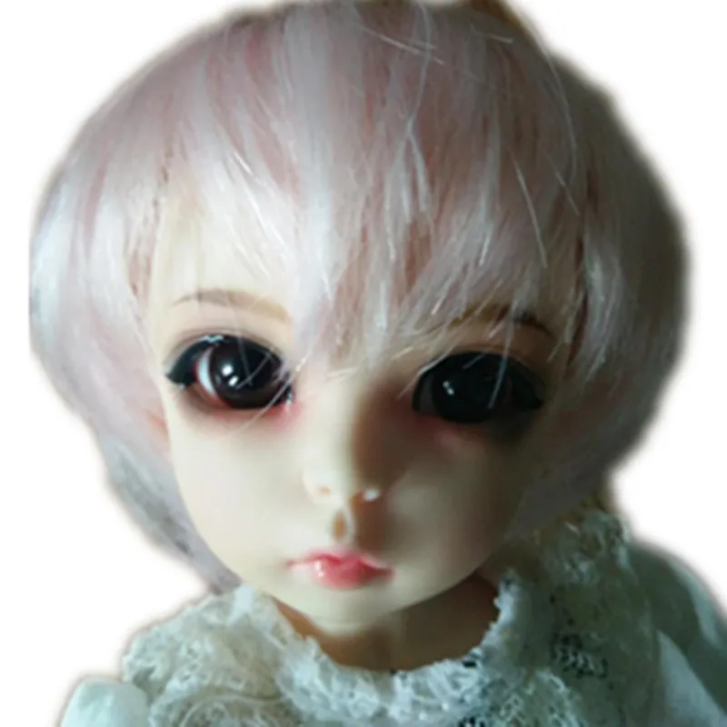 

6 BJD doll wig pink short very cute - yosd