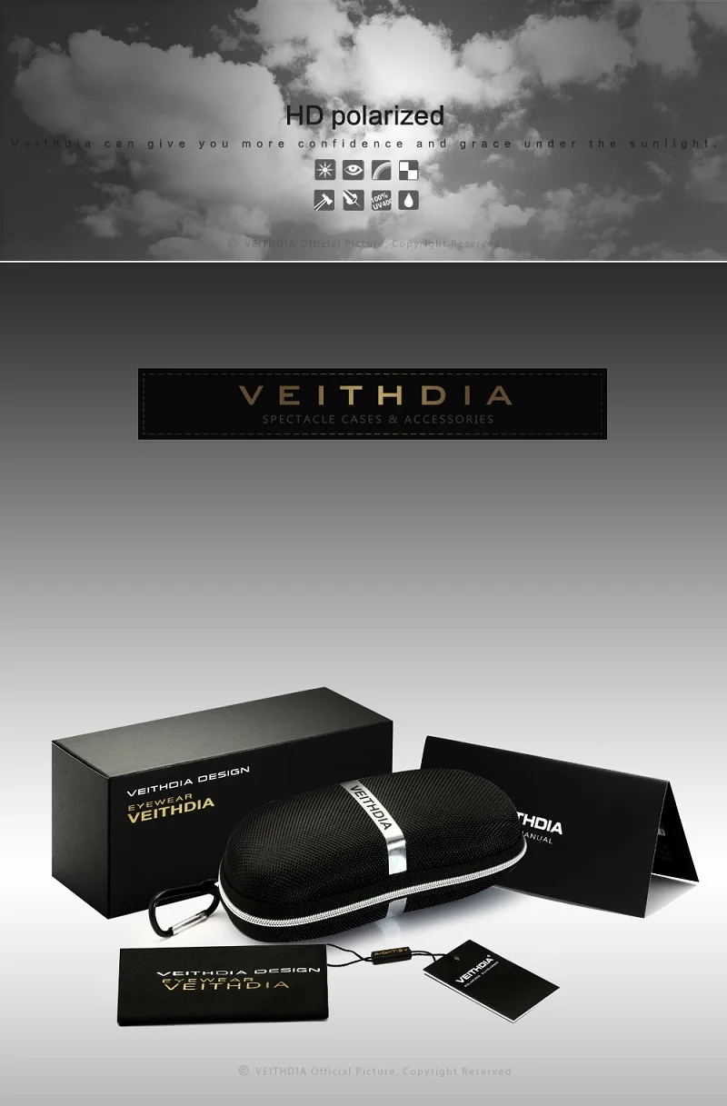 VEITHDIA, алюминиевые мужские солнцезащитные очки, поляризационные очки, аксессуары, фирменный дизайн, солнцезащитные очки для мужчин, oculos de sol masculino VT6518