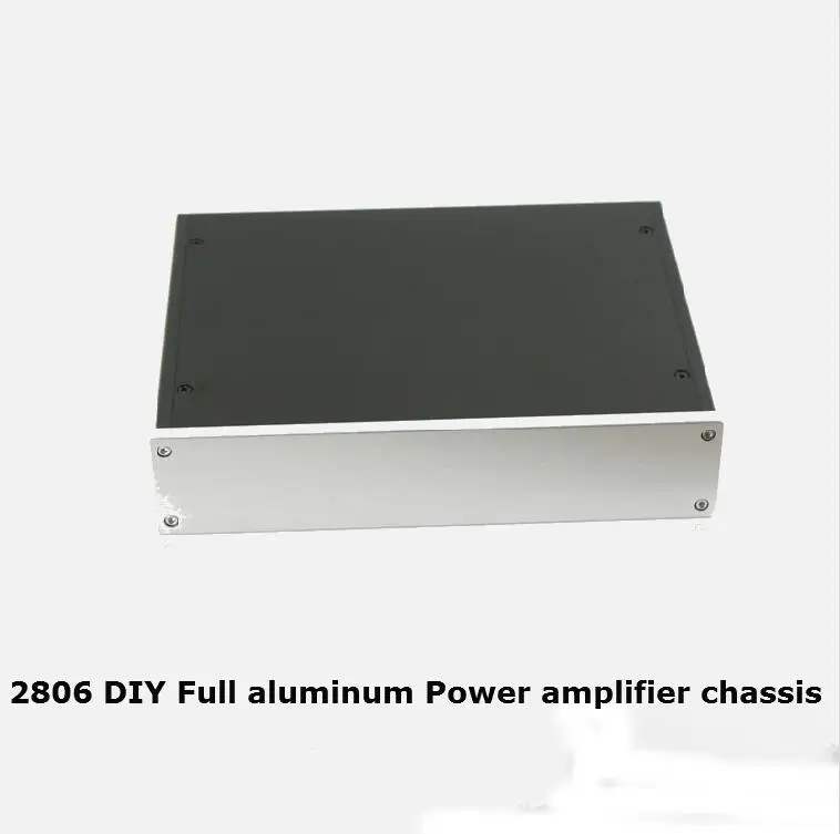 2806KB DIY Полный алюминиевый усилитель мощности шасси/AMP чехол Корпус/усилитель для наушников коробка PSU коробка