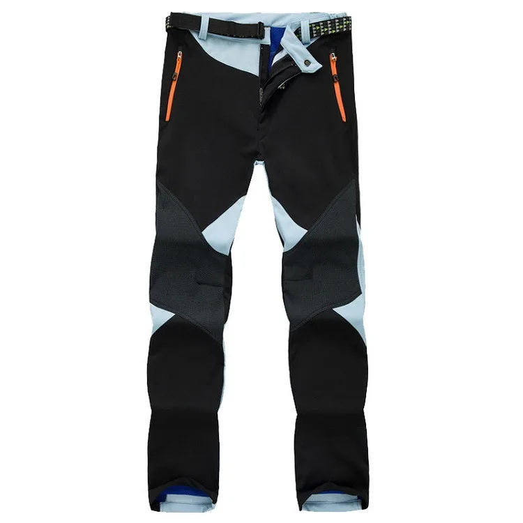 Light Blue NaranjaSabor новые женские зимние штаны водонепроницаемые теплые ветрозащитные Женские флисовые толстые лоскутные брюки женская брендовая одежда - Цвет: Light Blue