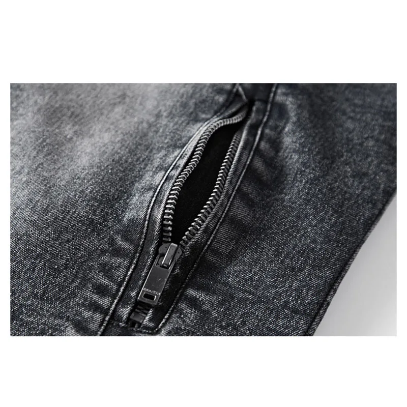 Мужская винтажная джинсовая куртка Повседневная хлопковая с длинным рукавом в