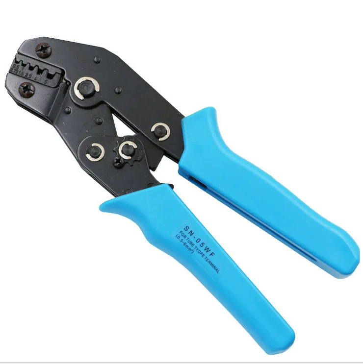 1 PCs plier 700 шт. обжимные клеммы, соединители для стыковой проволоки+ 1 шт. N-06 мини-обжимные клещи, обжимные клещи для проволоки 0,5-мм2 - Цвет: 1 PCs plier