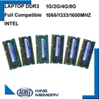 ОЗУ Sodimm для ноутбука, 1,5 в, 1,35 в, DDR3, 1 ГБ, 2 ГБ, 4 ГБ, 8 ГБ, PC3, PC3L, 8500, 1066 МГц, 10600, 1333 МГц, 12800, 1600 МГц