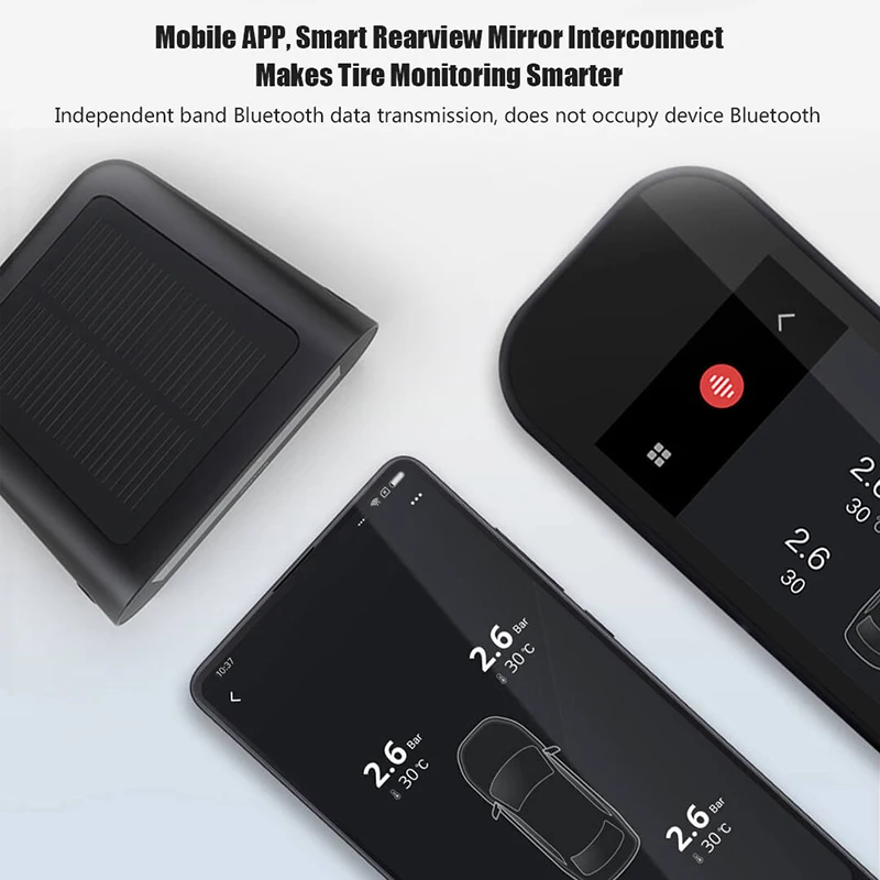 70mai автомобильный TPMS система мониторинга давления в шинах Солнечный внешний