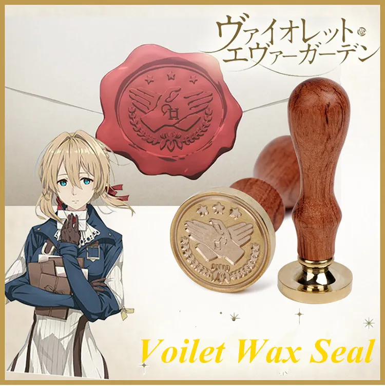 2018 Violet Evergarden Cosplay Props Anime Retro Wax Seal | Тематическая одежда и униформа