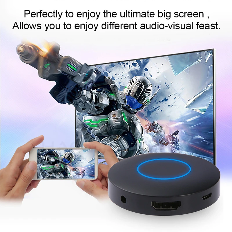 Беспроводной Wi-Fi HDMI AV дисплей видео к телевизору для iPhone iPad для Xiaomi huawei samsung s5 s6 edge s7 s8+ S9 Note 10 Android телефон