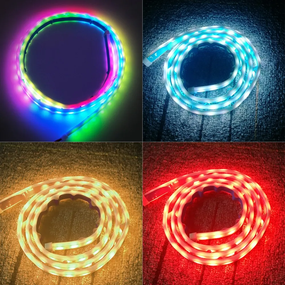 Автомобильная задняя светодиодная RGB лента ATcomm 120 см декоративная лампа