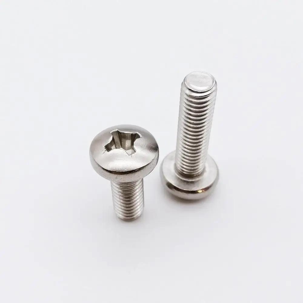 304 stainless steel 50X M1 M1.2 M1.4 M1.6 M2 M2.5 M3 M4 мини микро маленький светильник черный A2 304 нержавеющая сталь крест Phillips с круглой головкой - Цвет: 304 stainless steel