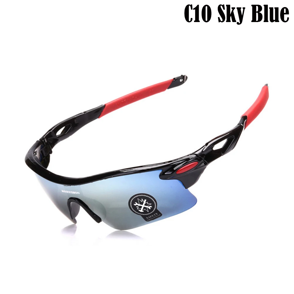 C10 Sky Blue Спортивные очки MASCUBE UV400, уличные спортивные очки для езды на велосипеде, ветрозащитные очки, мотоциклетные очки Oculos Ciclismo - Цвет: C10 Sky Blue
