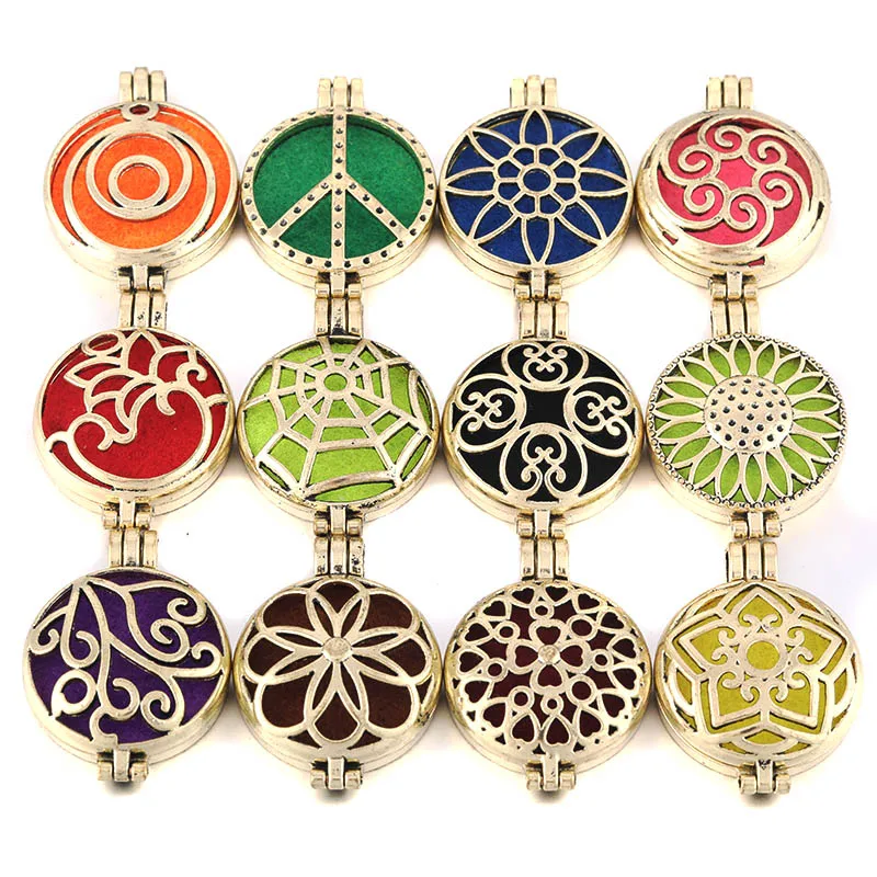 Модное 1 шт. металлическое античное ароматическое ожерелье открытые винтажные