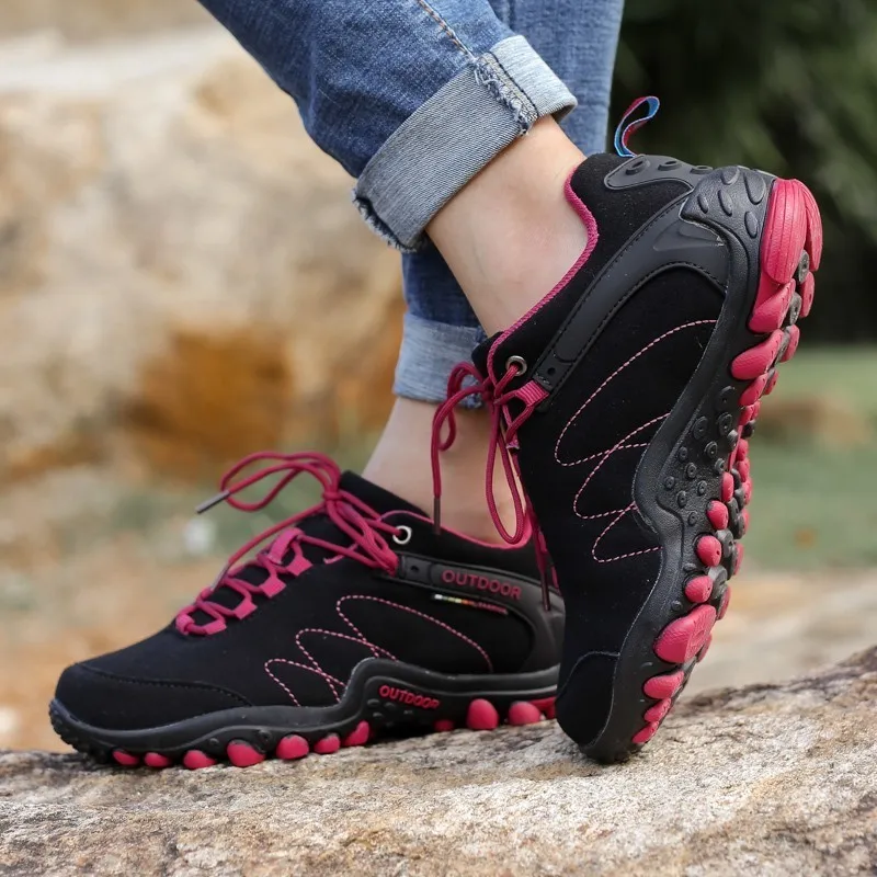 Outdoor Tactical Hiking Shoes Men Casual Wear Resisting Non-slip Sneakers Shoes Women Sneakers Climbing Trekking Sport Unisex