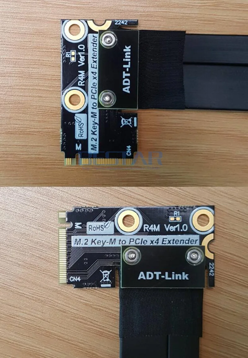 Кабель удлинитель для материнской платы M.2 NGFF NVMe STX PCIE 16x M2 до 90 градусов PCI e