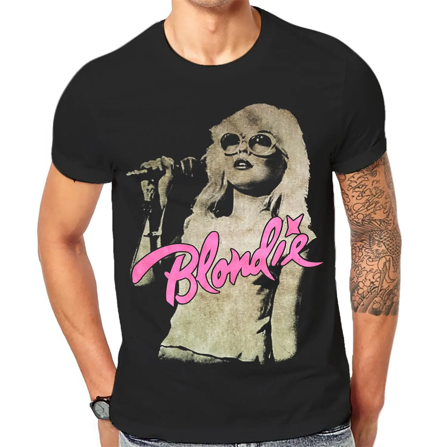Blondie классная футболка ретро старая группа черная классическая рок-группа