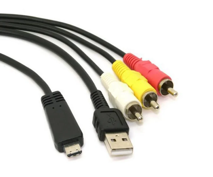 USB AV TV кабель для Sony VMC MD3 T110 T110/B T110/R T110/P T110/V T110/D DSC T99 HX100V HX100 HX7V WX5C WX7 WX9 WX30|Кабели